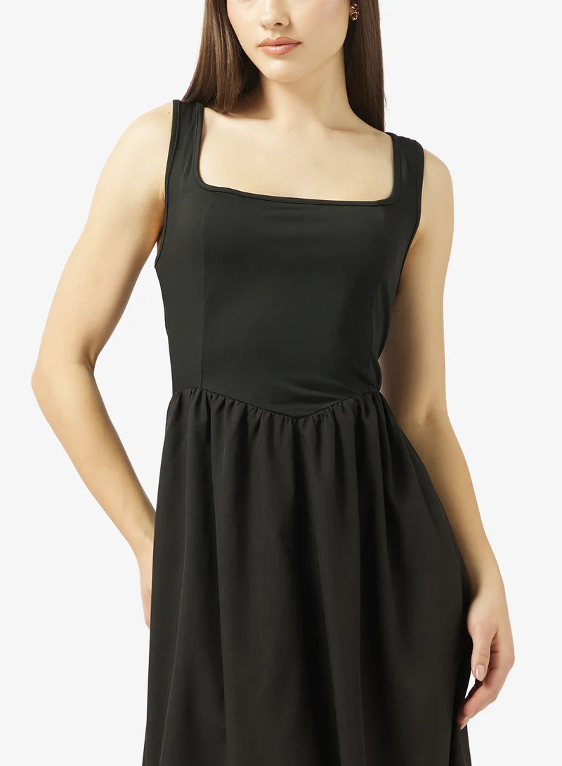 Ginger Square Neck Corset Bodice Princess Cut Dress